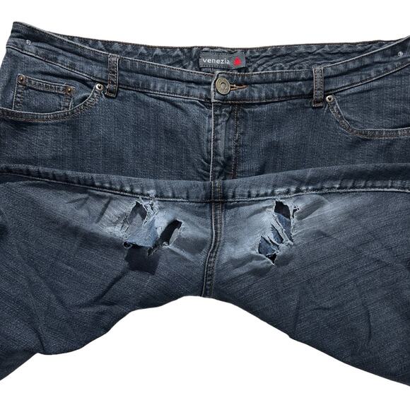 Denim Blue Jean Fabric Crafting Crafting Quilting Sewing Upcycle Plus Size 4lb - Picture 4 of 13